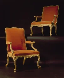 Gesneden fauteuil, Chippendale